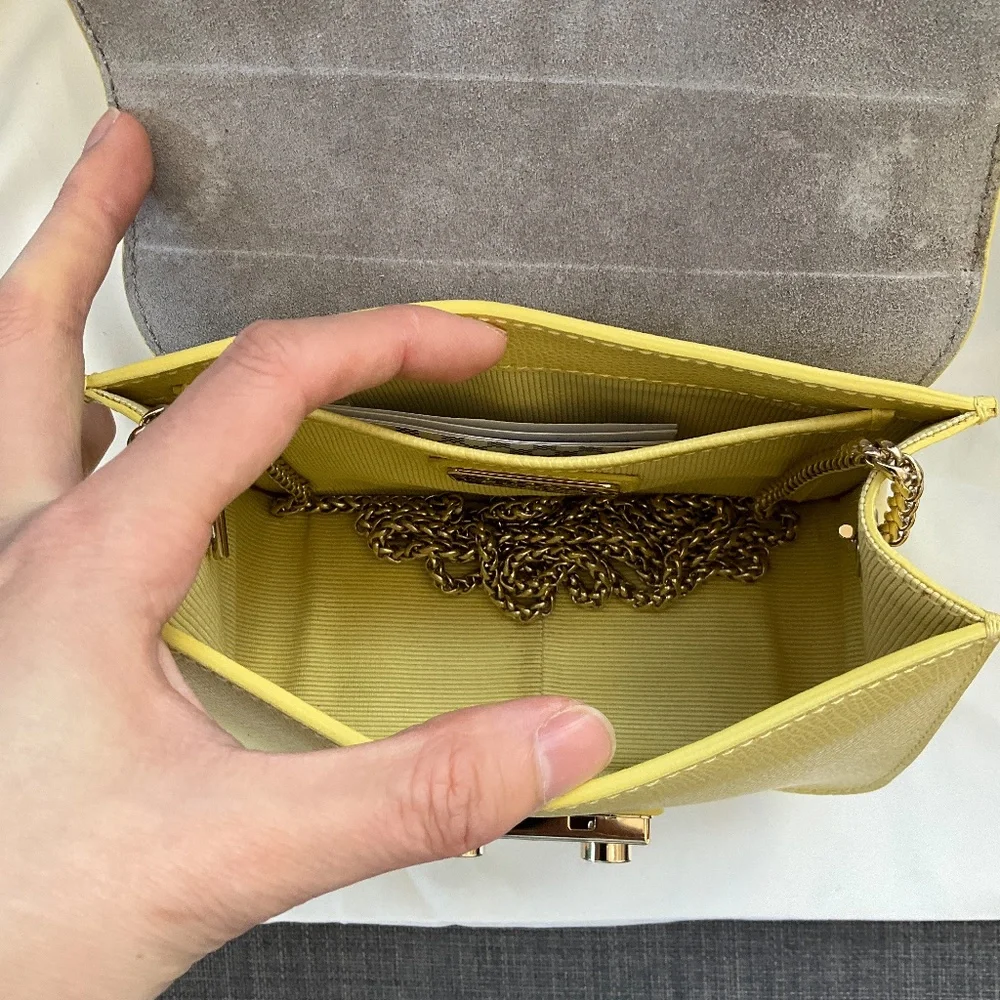 Furla Metropolis Mini Crossbody in Cedro Yellow - Picture 3 of 5